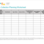 Data Collection Planning Worksheet