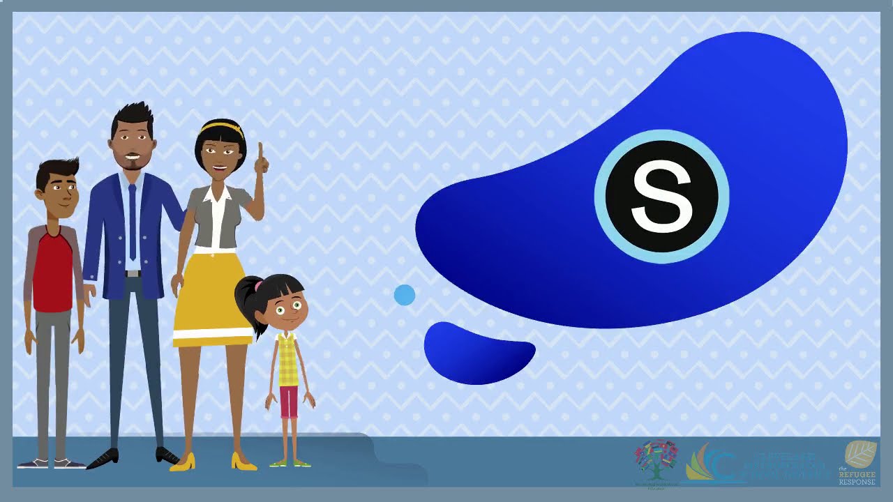 Schoology logo with cartoon of family