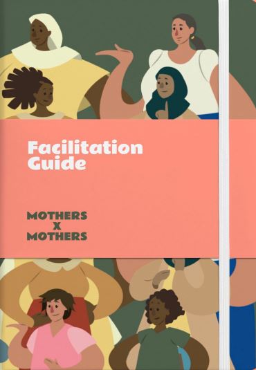 Facilitator guide cover page with illustrated mothers
